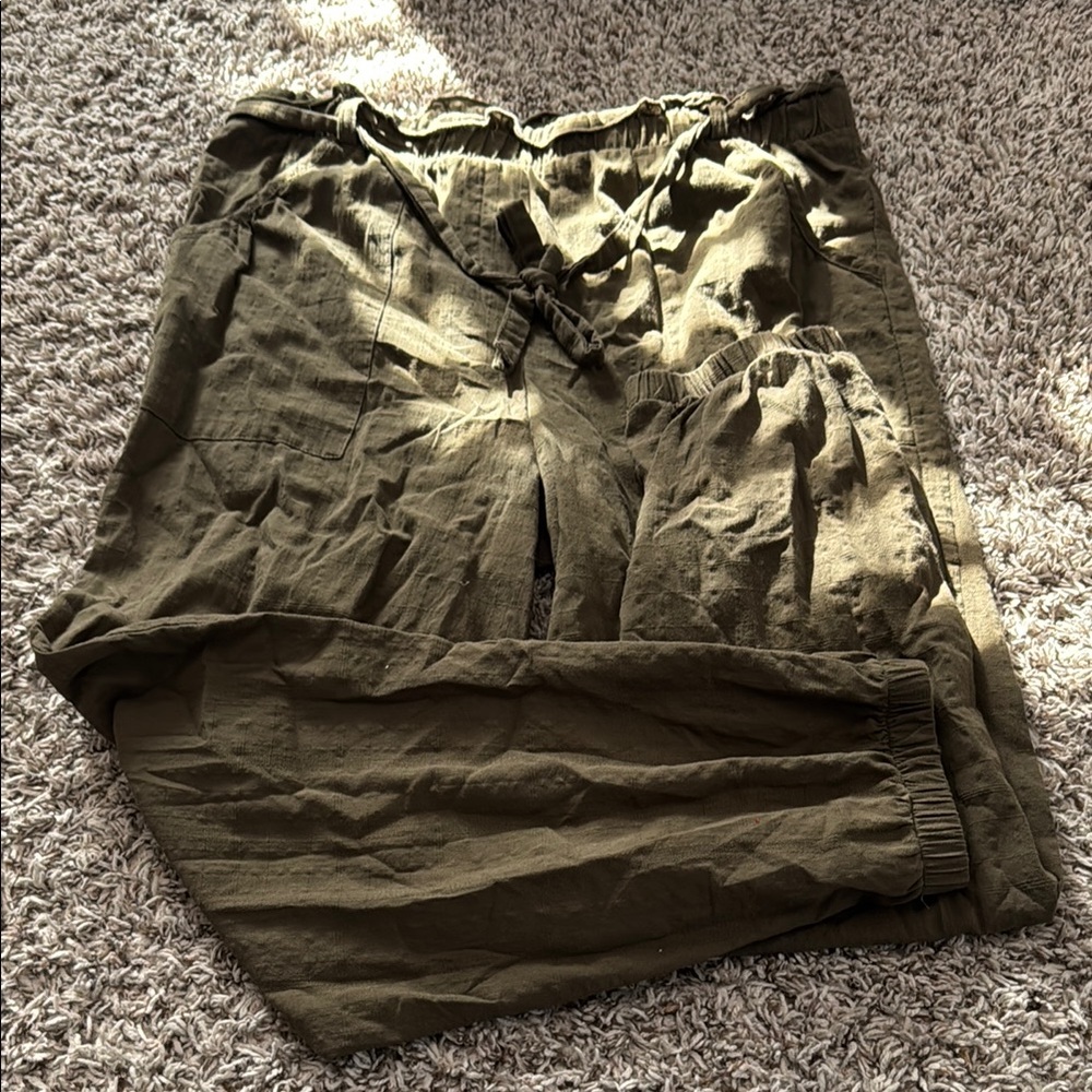 Olive Green Jogger Pants
